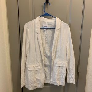 White Linen Old Navy Blazer - Small